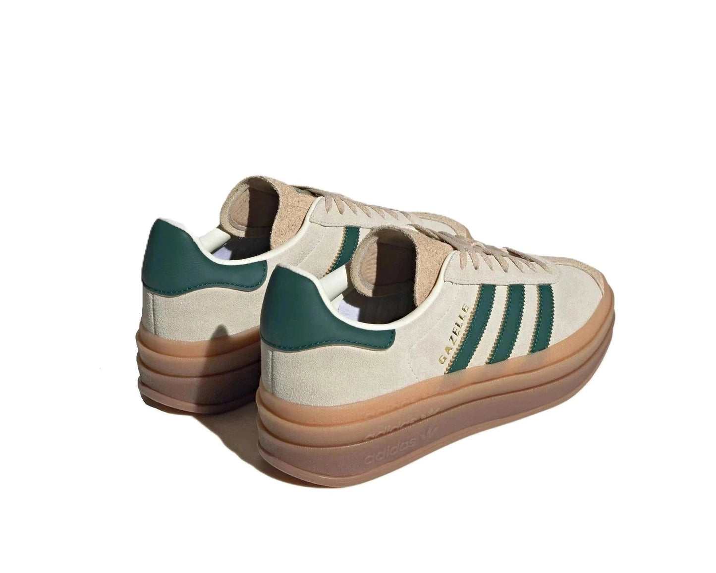 Adidas Gazelle Bold Magic Beige Collegiate Green
