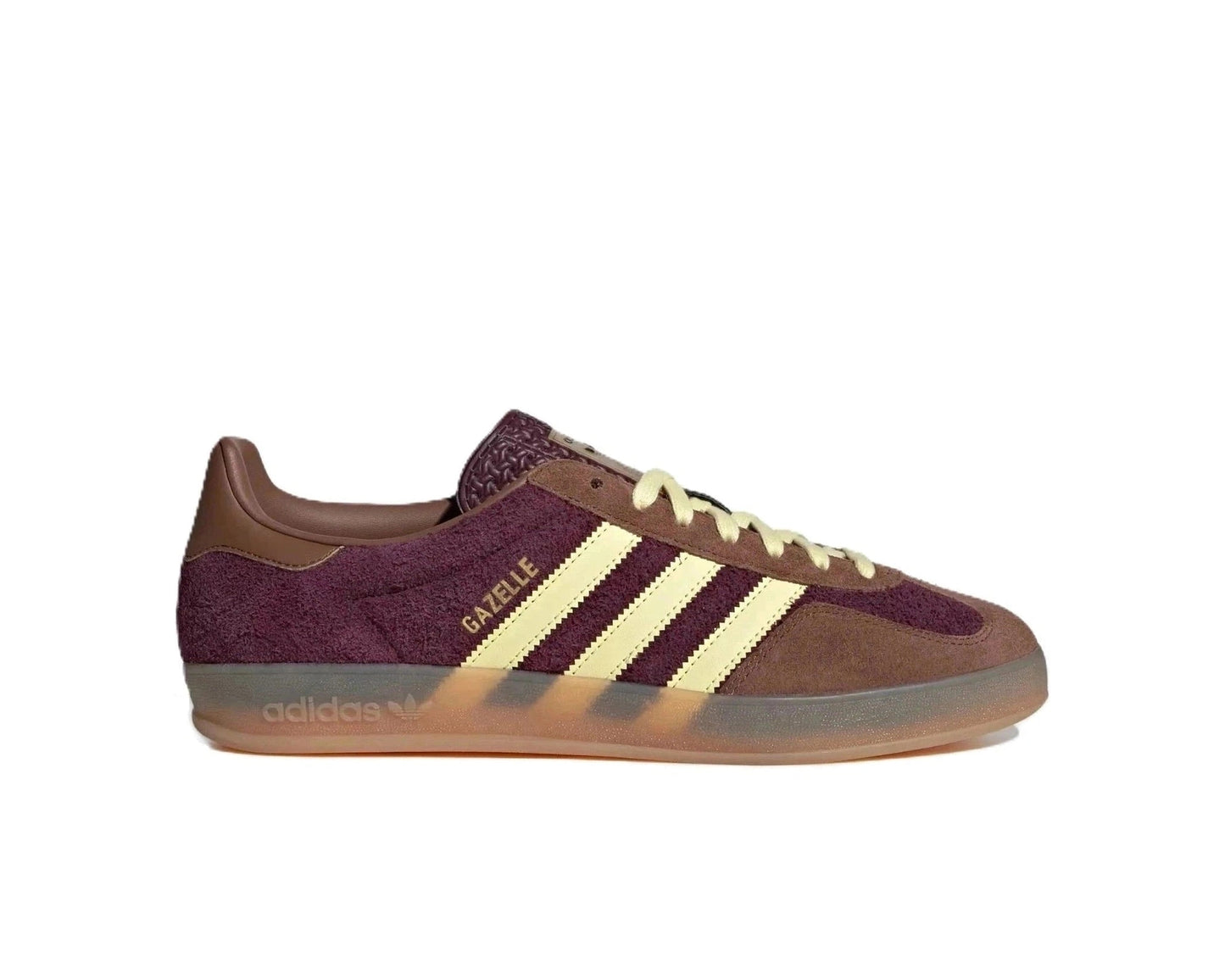 Adidas Gazelle Indoor Maroon Almost Yellow