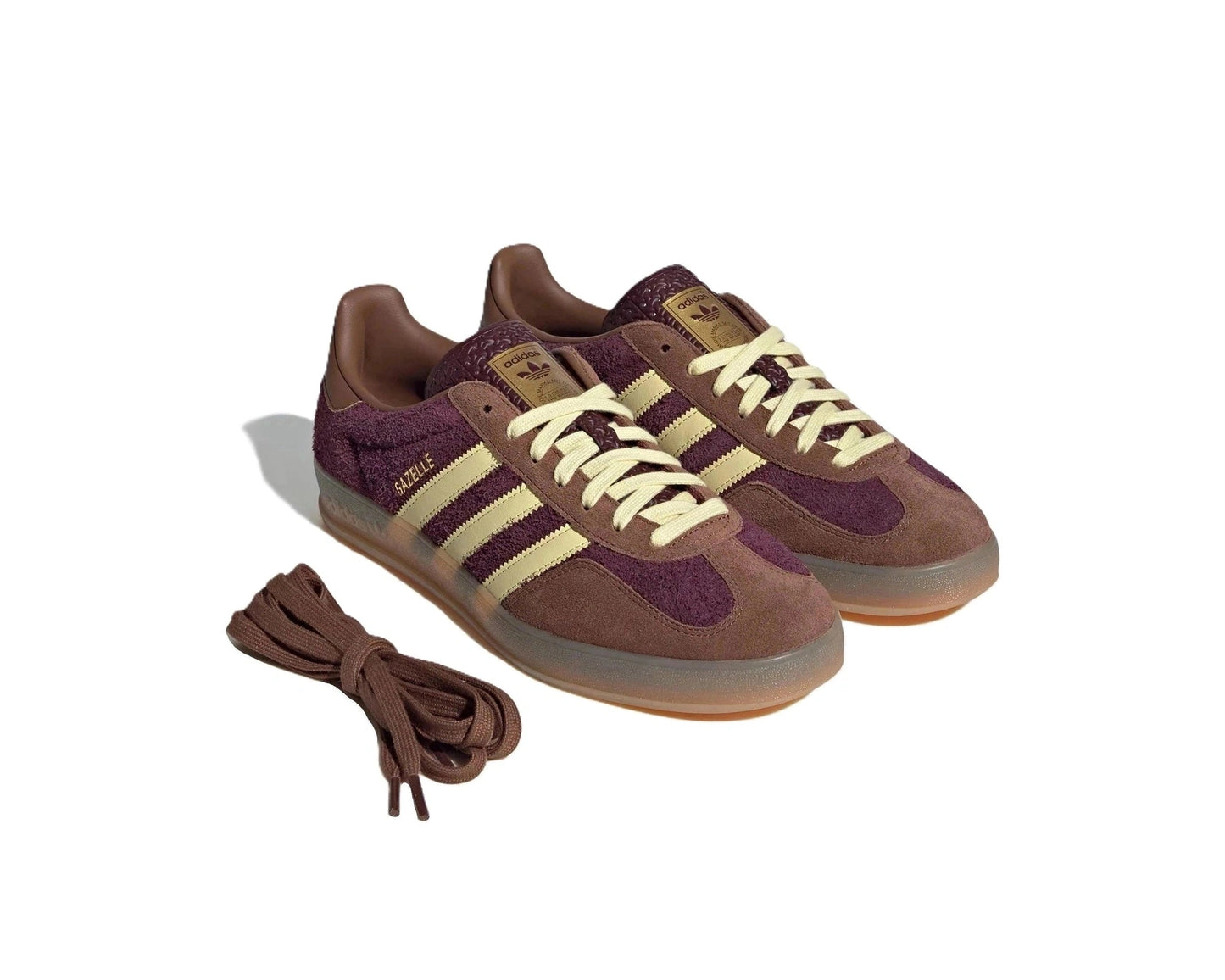 Adidas Gazelle Indoor Maroon Almost Yellow