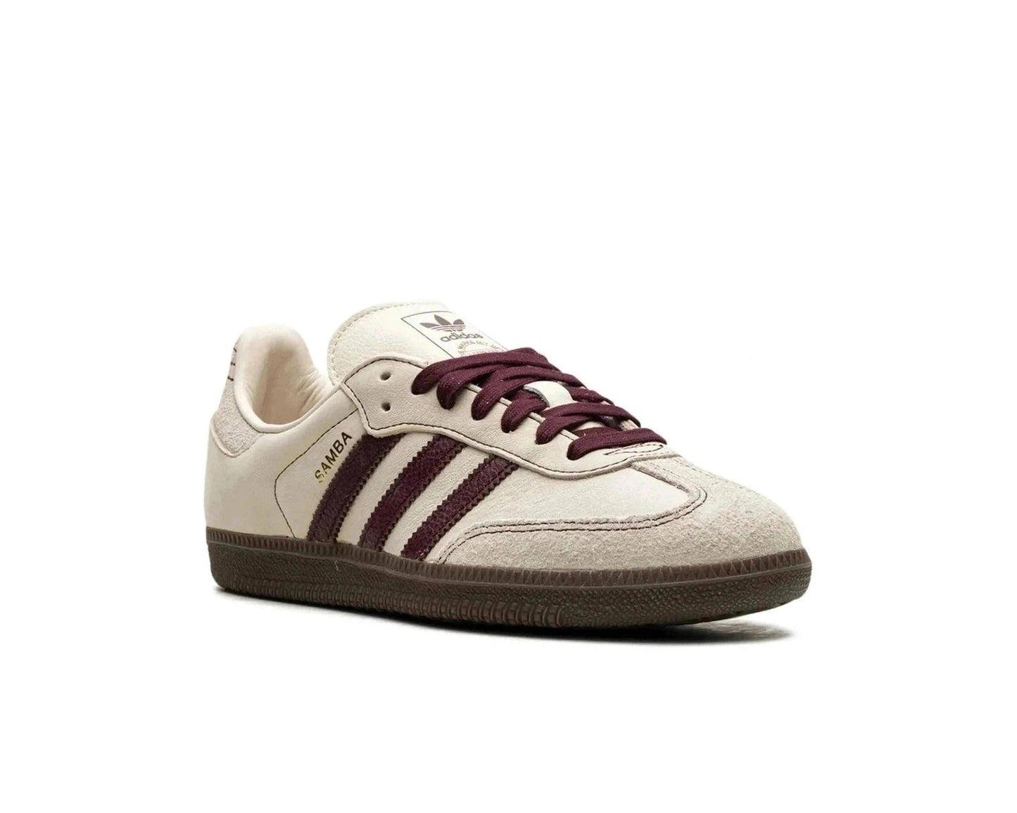 Adidas Samba OG Wonder White Maroon