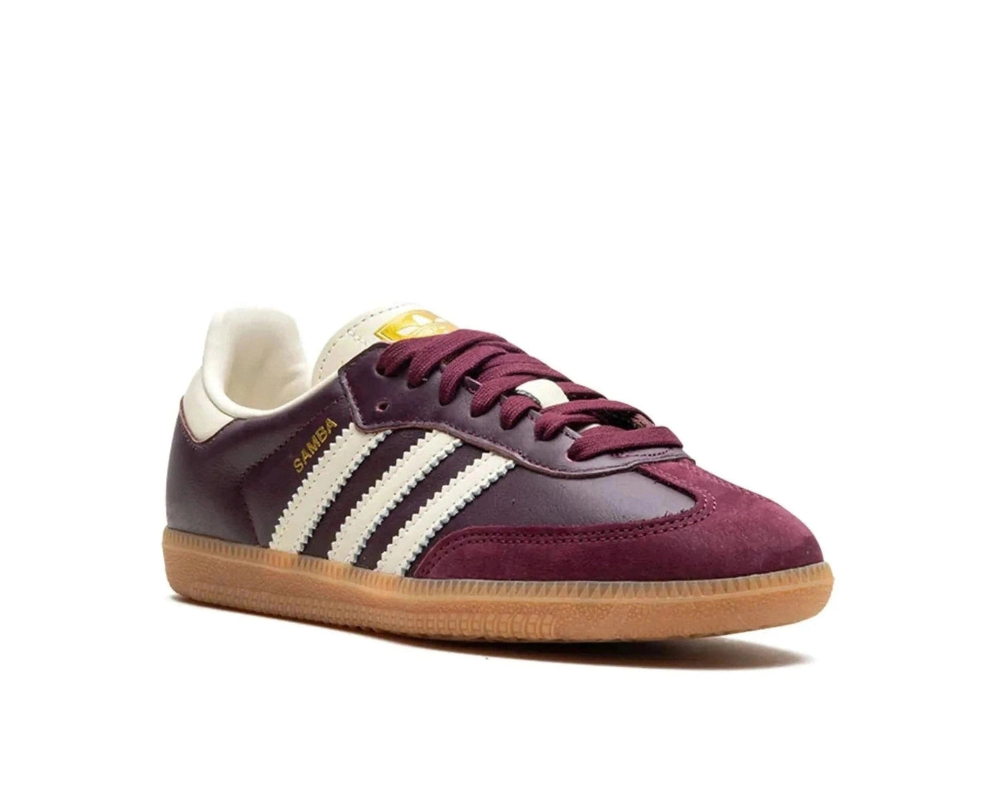 Adidas Samba OG Maroon Gold Metalic