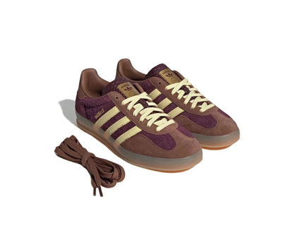 Adidas Gazelle Indoor Maroon Almost Yellow