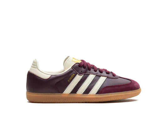 Adidas Samba OG Maroon Gold Metalic
