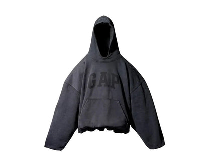 Yeezy Gap Engineered by Balenciaga Dove Hoodie Washed Black Los Angeles Archieves